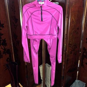 Love J Fuchsia Activewear Ensemble